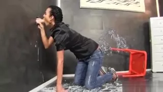 Toy Fucked Bukkake Babe