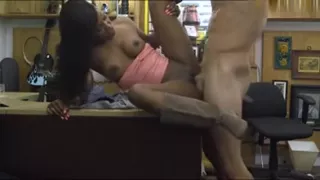 Cute Ebony Smashed For The Golf Clubs She Wants For Grandpa