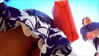 Beautiful Woman Gets Her Butt And Legs Filmed From Under He