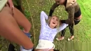 Astounded Bombshell In Lingerie Is Geeting Urinated On And P