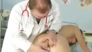 Misa, young teen in anal gyno exam