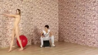 A lesson of obedience for sexy blonde teen