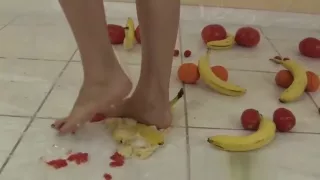 Lelu LoveNaked Femdom Food Crushing 1of3