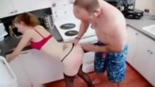 Cute redhead teen has her ass spanked