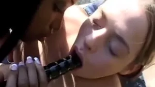 Interracial Lesbian Fatties Gets Naughty Outdoors