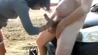 Guy Fucks A Whore In Nature