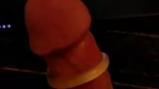 Rings and Vibrator on my cock make me gush cum watching porn