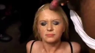 Blonde Bukake Facial