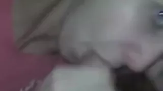 Woman With Gray Hair Sucks On Dick