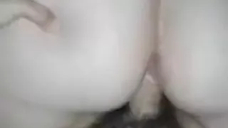 Big ass MILF rides her hairy hubby