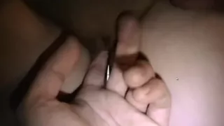 Playing with Brenda's pussy