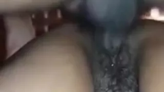 Cum black hairy pussy