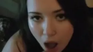 Facial on Cute POF 18 yr old with Big Tits