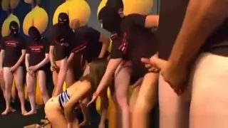 Bukkake Loving Slut Sucks