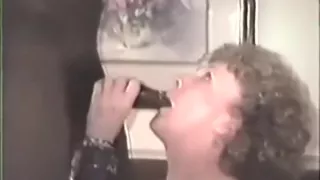 Granny wife having a good time with two BBCs way back in 1997