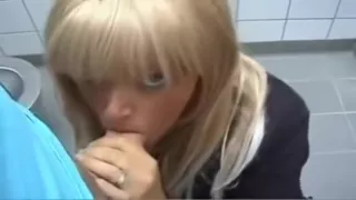 german teen public toilette blowjob