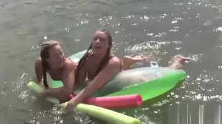 Raunchy Babes Have Fun In The Water