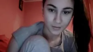 Horny Brunette Teen Orgasm Solo