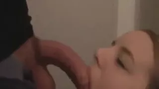 Big-breasted Young Mia Gets Down On Her Knees To Give A Hot