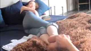 Redhead soles tickling