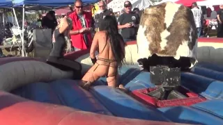 Cackleberry Campground Bull Ride - Bike Week 2018