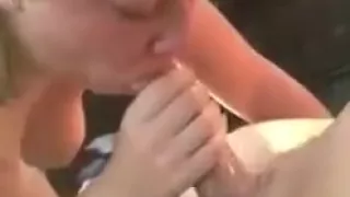 Busty slut face fucking