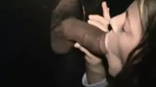 Sweet Ass Brunette into the Glory Hole