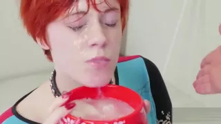 S tied together bondage hot extremely thin hd Cummie, the Painal Cum Cat