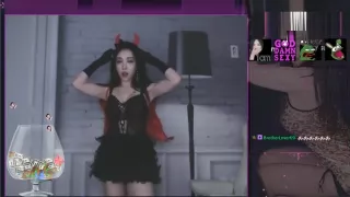 twitch streamer model QueenMico dancing compilation