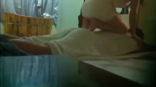 T2 Massage parlor cock trampling spycam
