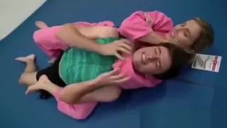 Mom teaches Jiu-Jitsu to her son