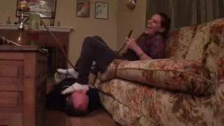 Meggers foot slave Behind the scenes