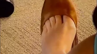 Candid Girl Feet Dipping in Her Flats Shoeplay remixed!