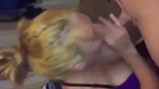 Grandma using her cocksucking experience