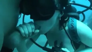 Sea under cute romantic sex