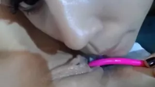 19yo teen girl licking pussy 1