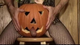Sissy Slut Pussyboy Pumpkin Fucking