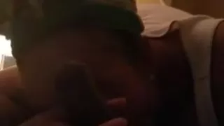 Late night dick sucking from the wife