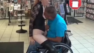 The Arizona HotWife plays sucks and fucks in theater and boo