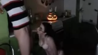 Cumshot in the mouth of his beloved!