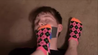 Brat makes him smell her feet