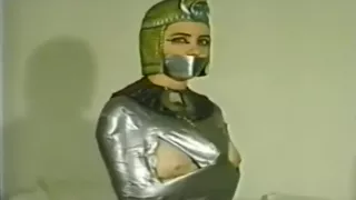 Girl is egyptian mummified