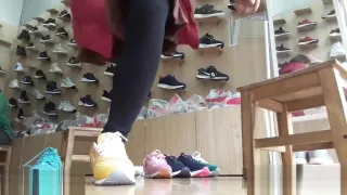 Amputee Asian shoe store