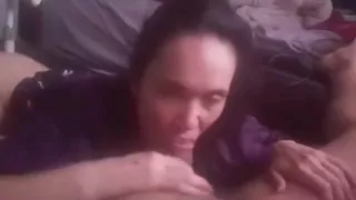 girlfriend  showing off her dick sucking skills