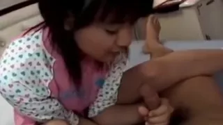 Saotome Sucks Dick And Has Hairy Twat Fucked Under Skirt