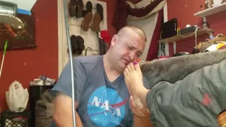 Licking chocolate off my friends HOTTass feet