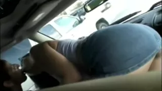 Lesbians playing while driving