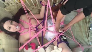 Babe, BDSM, Brünette Frauen, Windel, Fetischsex, Orgasmus