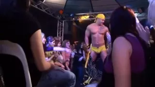 Two Blond Waiters Leaking Puss And Fucking One Slut Wildly