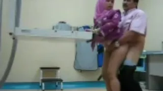 My Arab hijab office secretary